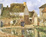 Camille Pissarro Duck pond Spain oil painting artist